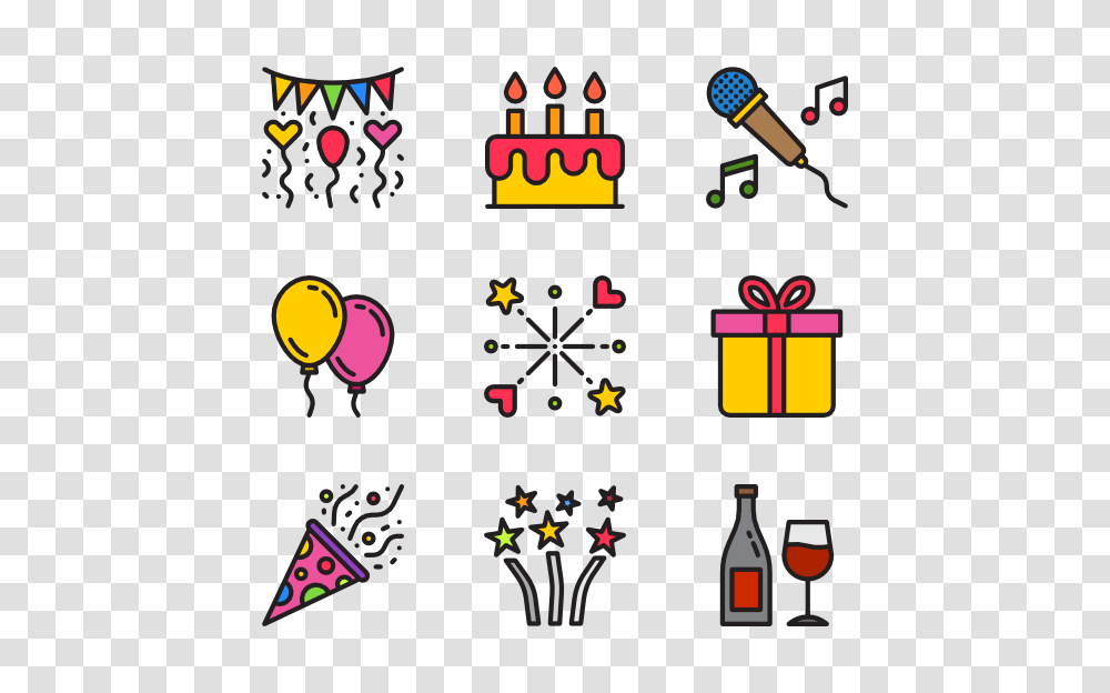 Party Icons, Lighting, Juggling, Pac Man Transparent Png