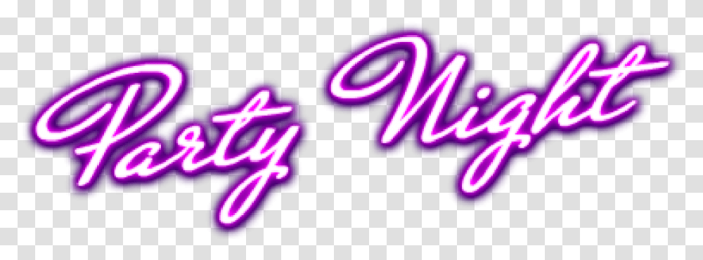 Party Night Get Ready To Party, Light, Neon, Purple Transparent Png