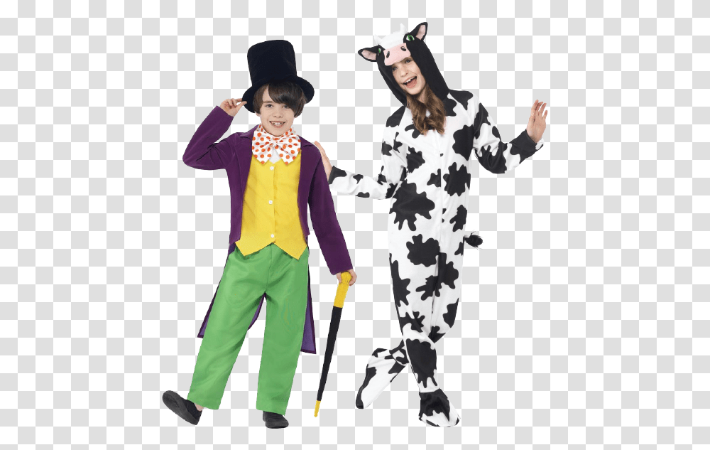 Party Palace Fancy Dress Party Palace Fancy Dress Cow Halloween Costume, Performer, Person, People, Long Sleeve Transparent Png
