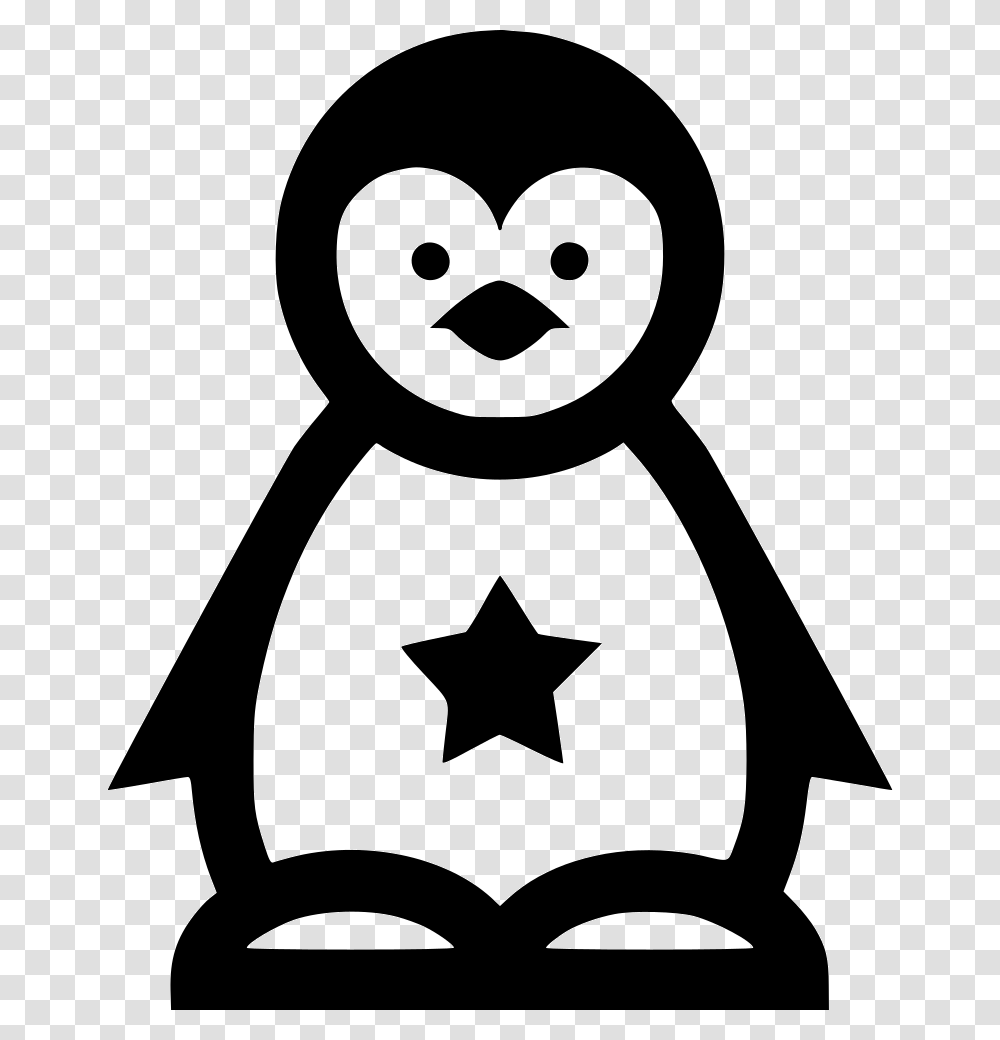 Party, Penguin, Bird, Animal, Stencil Transparent Png