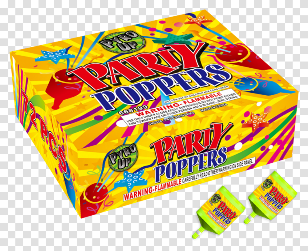 Party Popper Box Pyro Junkie Fireworks Graphic Design Transparent Png