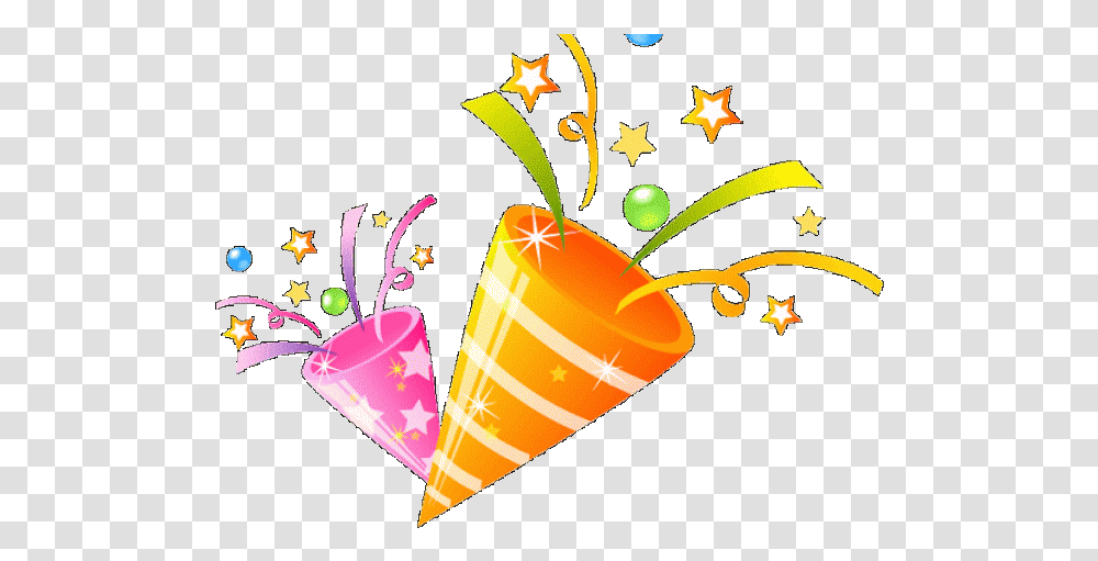 Party Poppers Background, Diwali, Cone Transparent Png