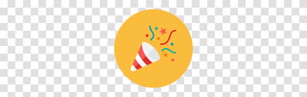 Party Poppers Icon Kameleon Iconset Webalys, Cone, Sweets, Food, Confectionery Transparent Png