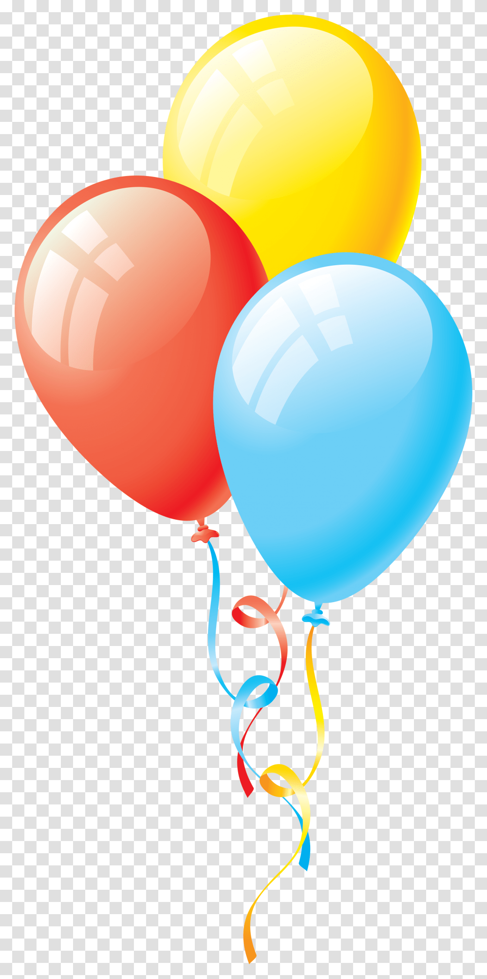 Party Ribbons Background Balloons Transparent Png