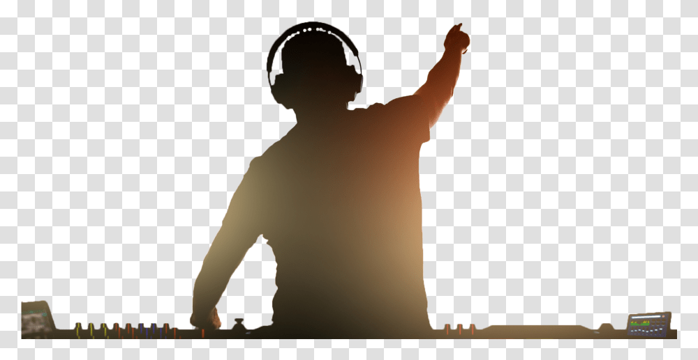 Party Silhouette Dj, Back, Person, Human, Finger Transparent Png