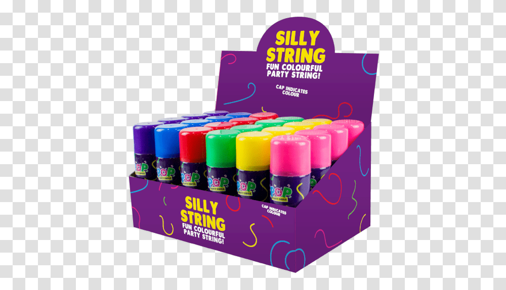 Party Silly String With Pdq Silly String, Tin, Spray Can, Ice Pop Transparent Png