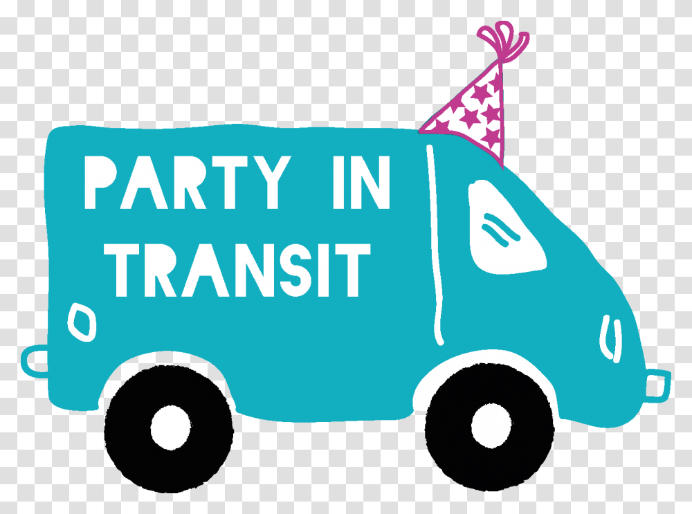 Party Van Blue, Vehicle, Transportation, Moving Van, Caravan Transparent Png