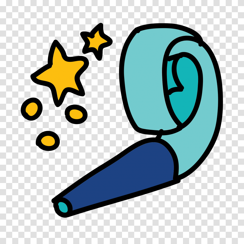 Party Whistle Icon Free Download And Vector Birthday Whistle, Symbol, Number, Text, Star Symbol Transparent Png