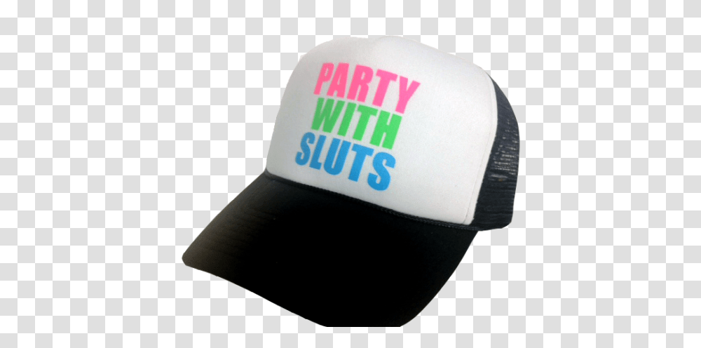 Party With Sluts Hat Baseball Cap, Apparel Transparent Png
