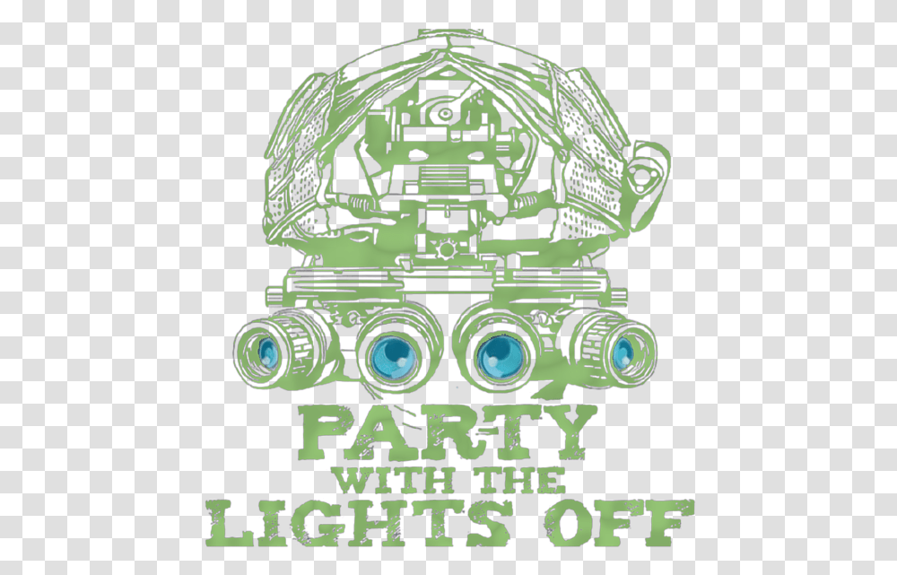 Party With The Lights Off, Helmet, Robot, Poster, Advertisement Transparent Png