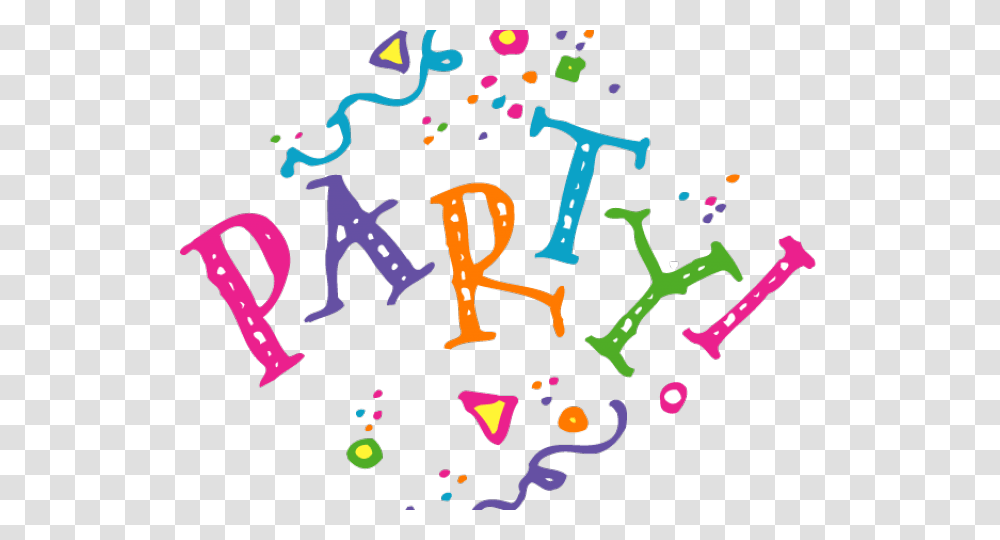 Party Word Cliparts Clip Art School Party, Confetti Transparent Png