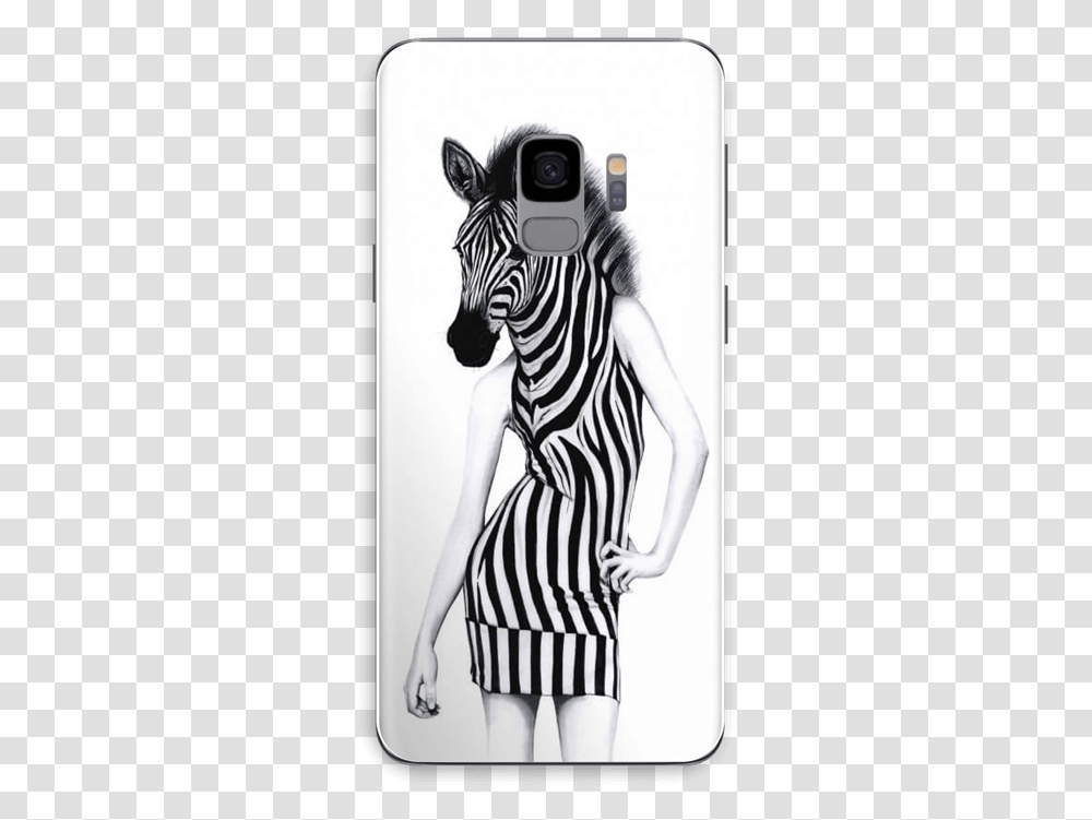 Party Zebra Skin Galaxy S9 Party Zebra, Mammal, Animal, Female Transparent Png