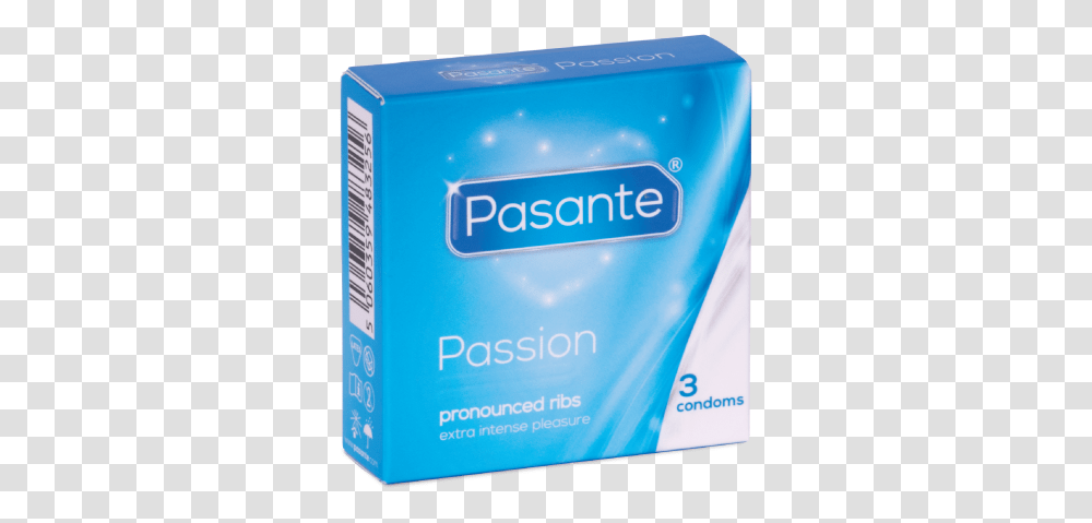 Pasante Passion 3 Condoms, Bottle, Box, Cosmetics Transparent Png