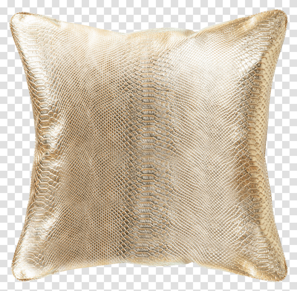 Pasargad Home Vicenza Gold Leather Pillow Chairish Flare Transparent Png