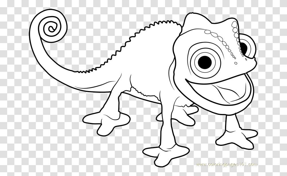 Pascal Tangled Coloring Pages, Animal, Reptile, Dinosaur, T-Rex Transparent Png