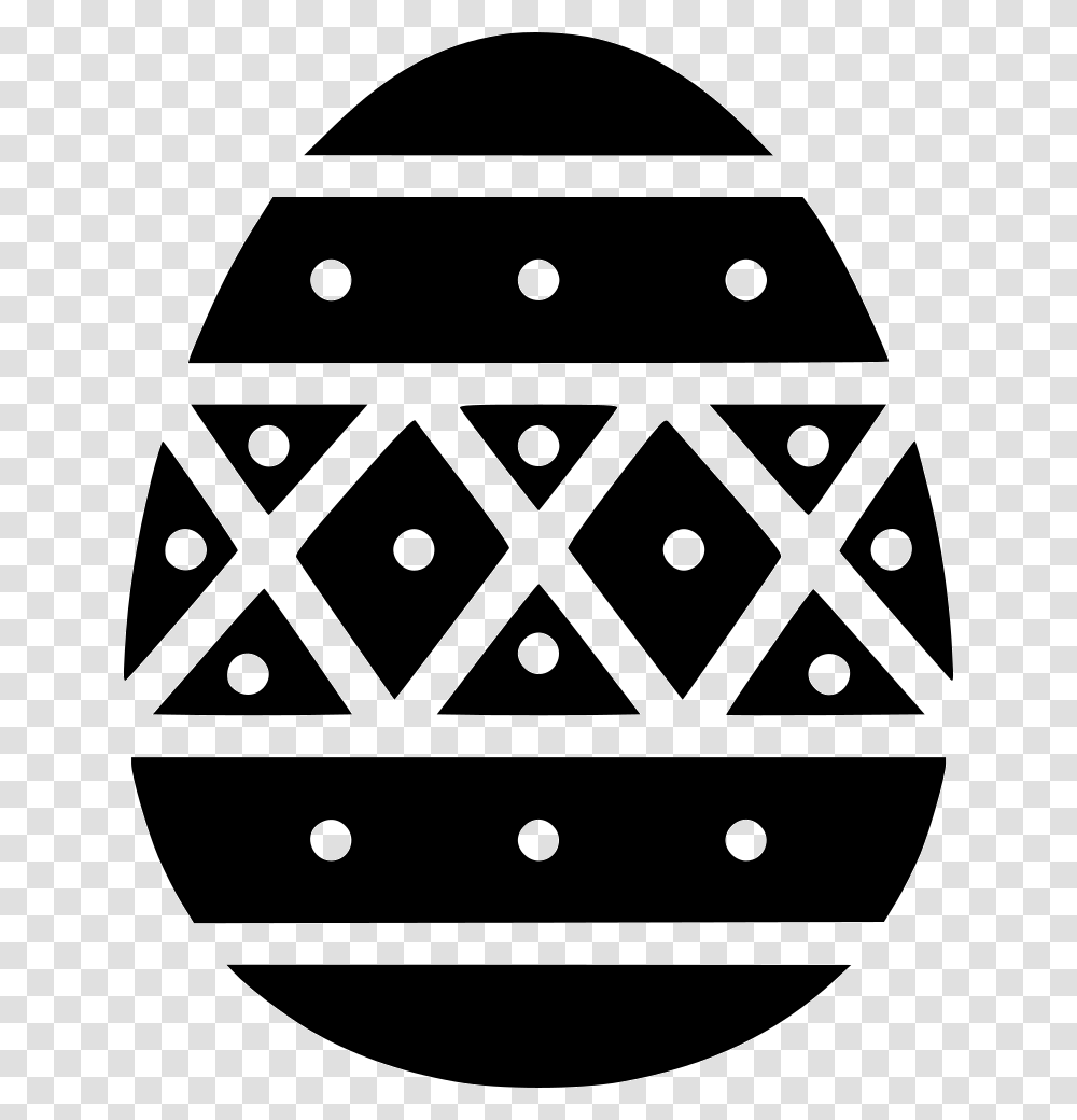 Paschal Egg Decorated Decoration Dots Stripes, Label, Texture, Buckle Transparent Png