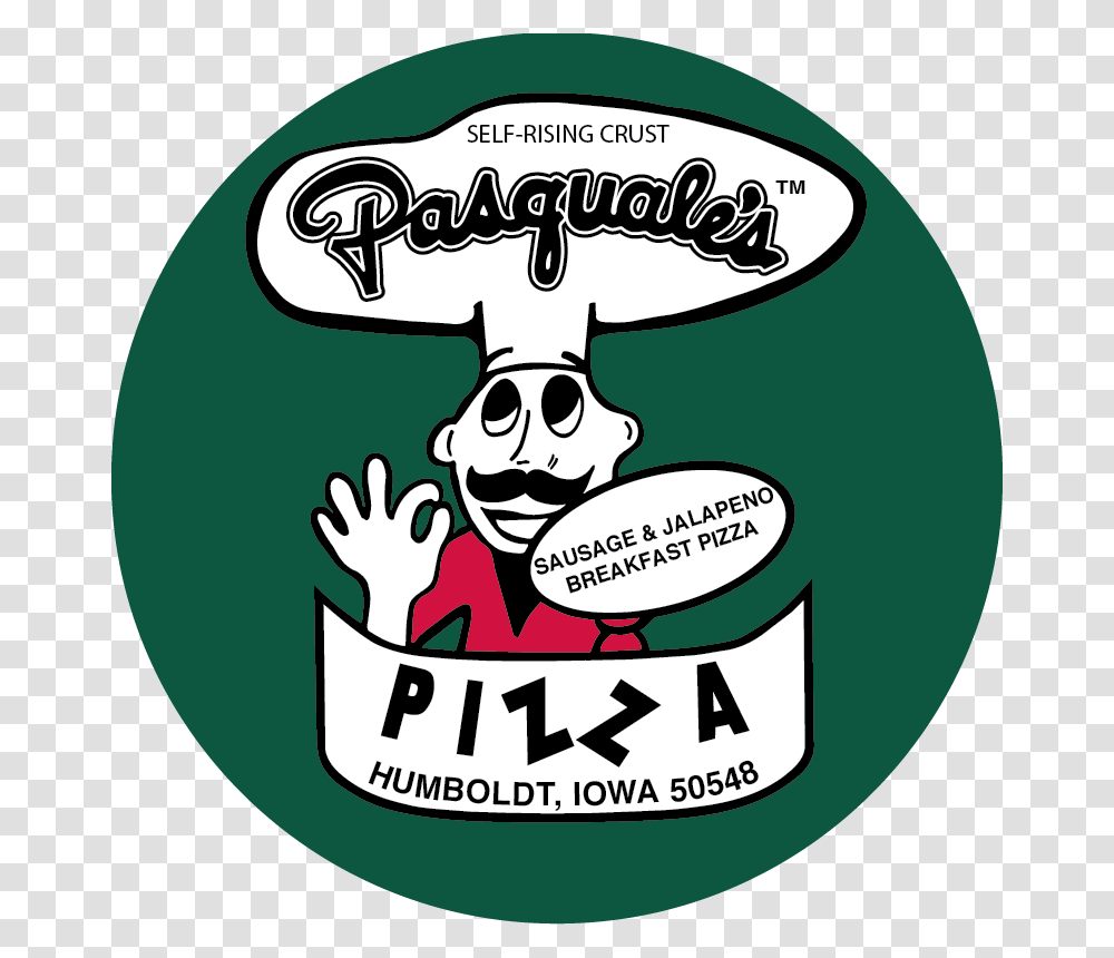 Pasquales Sausage Jalapeno And Eggs Breakfast Pizza, Label, Sticker, Pirate Transparent Png