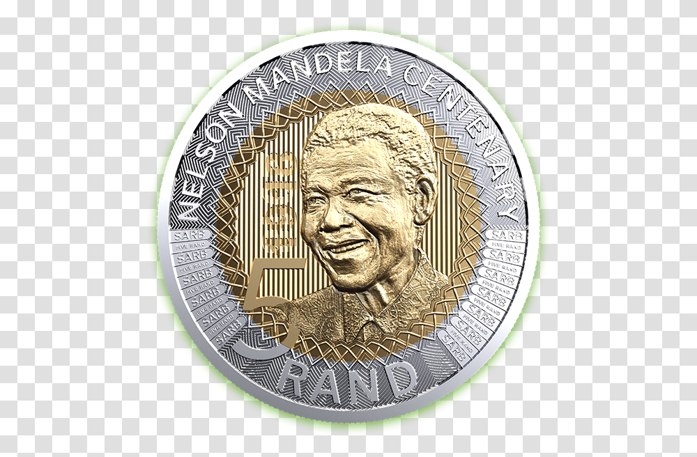 Pass New Nelson Mandela Banknotes, Nickel, Coin, Money, Person Transparent Png