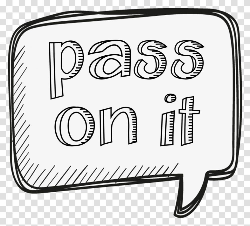 Pass On It Line Art, Number, Alphabet Transparent Png