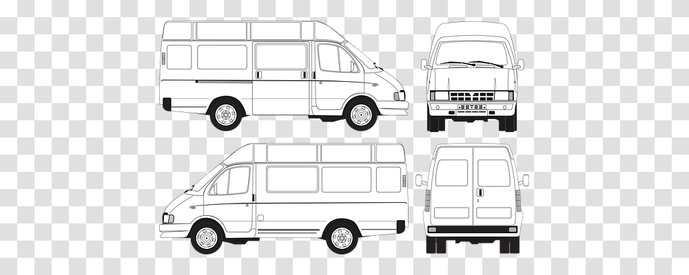 Passenger Minibus, Van, Vehicle, Transportation Transparent Png