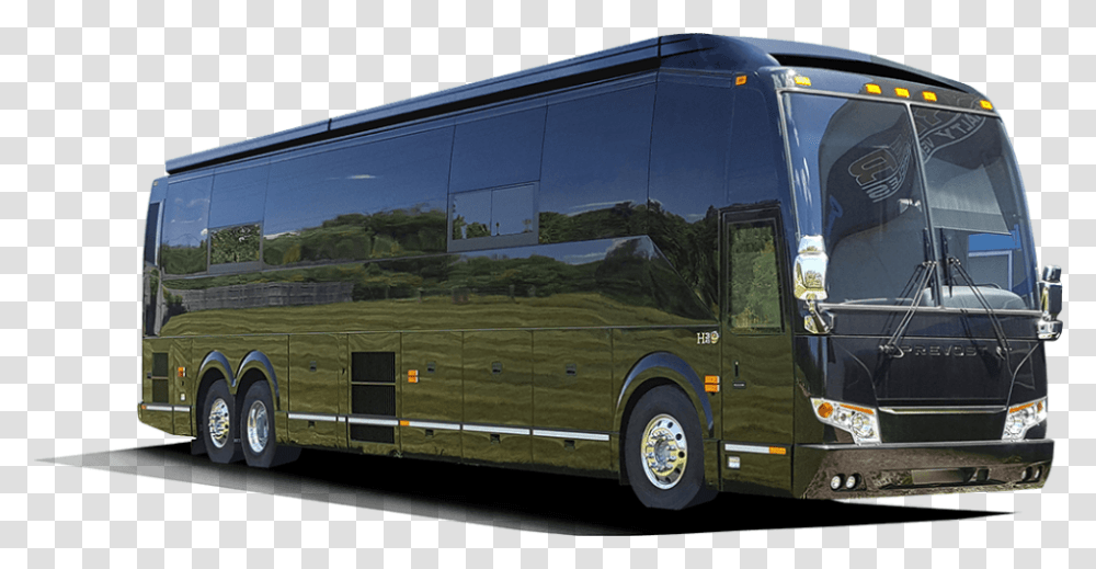 Passenger Bus Rental Houston Limo Party Shuttle Custom Prevost Bus, Vehicle, Transportation, Tour Bus, Double Decker Bus Transparent Png