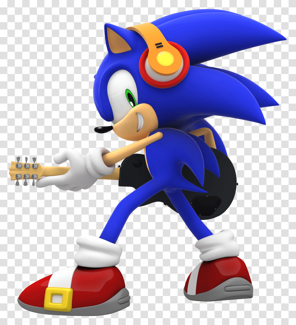 Passion And Pride Sonic The Hedgehog Playing Guitar, Toy Transparent Png