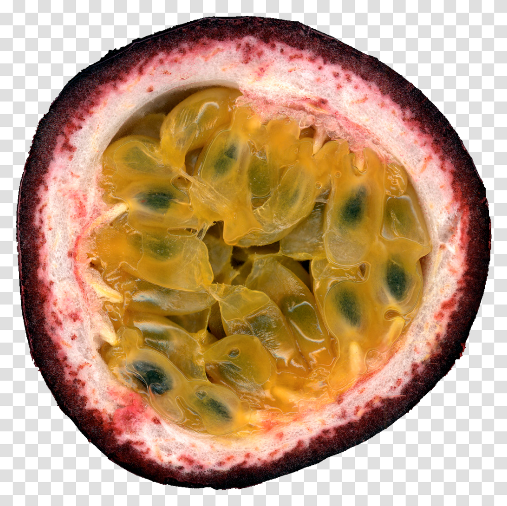 Passion Fruit Cross Section, Plant, Food, Citrus Fruit, Produce Transparent Png