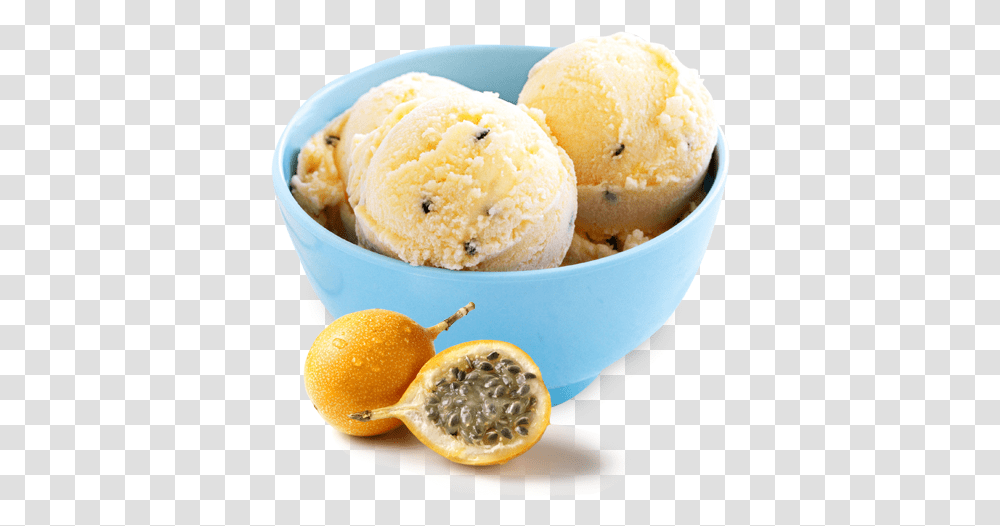 Passion Fruit Ice Cream Ice Cream Fruit, Dessert, Food, Creme, Orange Transparent Png