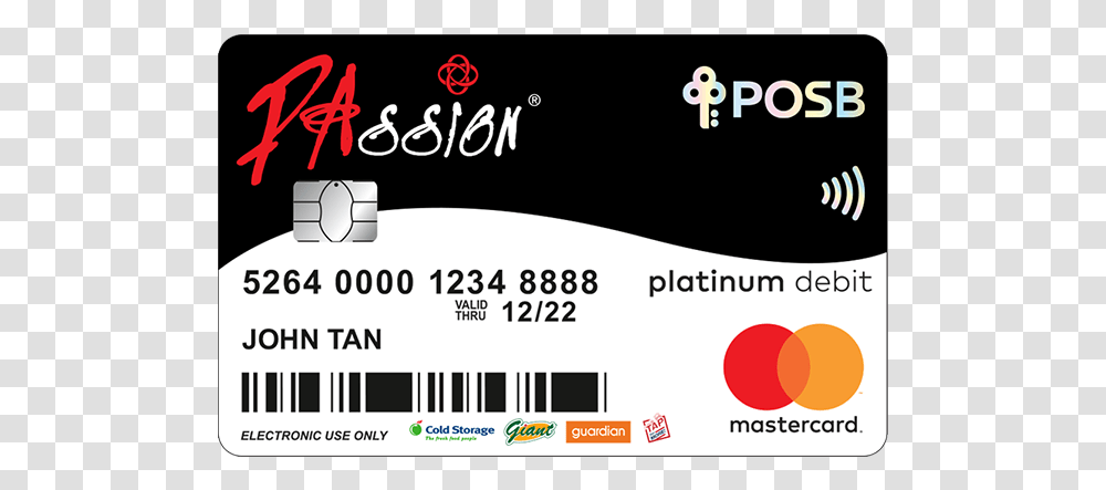 Passion Posb Debit Card Posb Bank, Driving License, Document, Label Transparent Png