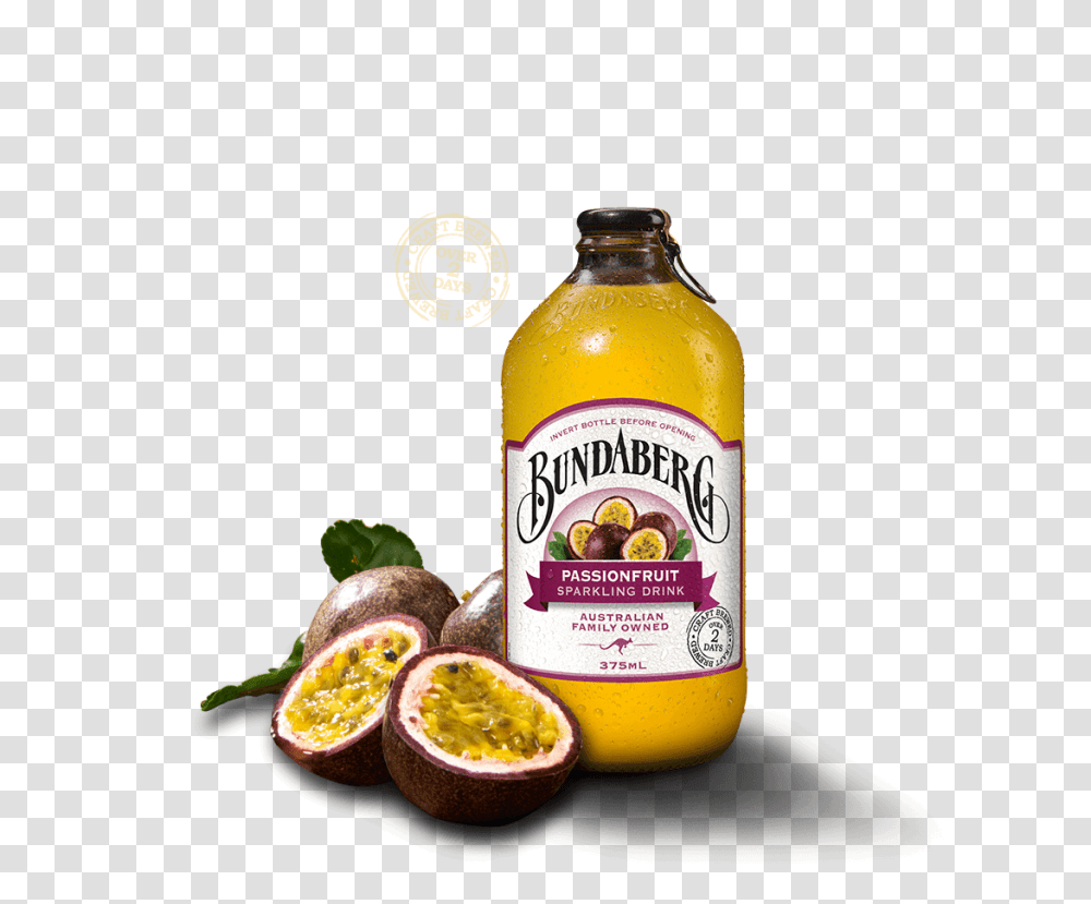 Passionfruit Soft Drink Bundaberg Brewed Drinks, Liquor, Alcohol, Beverage, Plant Transparent Png