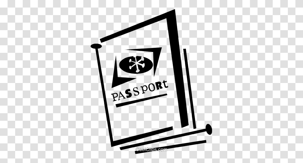 Passport Royalty Free Vector Clip Art Illustration, Label, Utility Pole Transparent Png