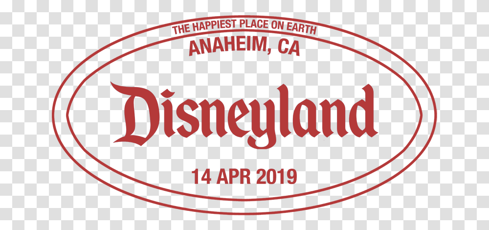 Passport Stamp For Disneyland, Label, Word, Poster Transparent Png