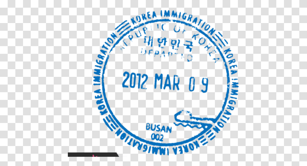 Passport Stamp Template Circle, Word, Logo Transparent Png