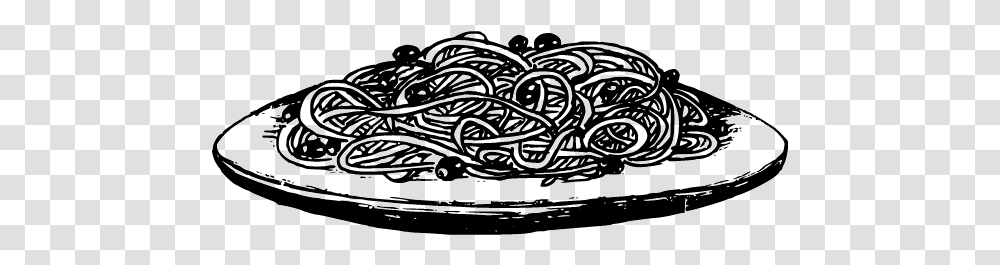 Pasta Clipart Black And White Black And White Spaghetti, Doodle, Drawing, Text, Outdoors Transparent Png
