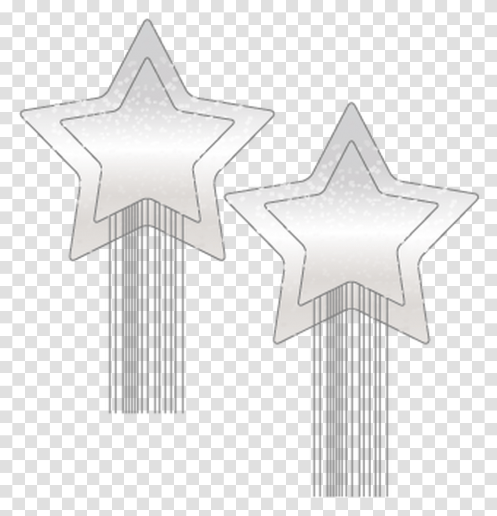 Pastease Silver Glitter Rockstar Pasties With Tassles Cookie Cutter, Trophy, Star Symbol Transparent Png