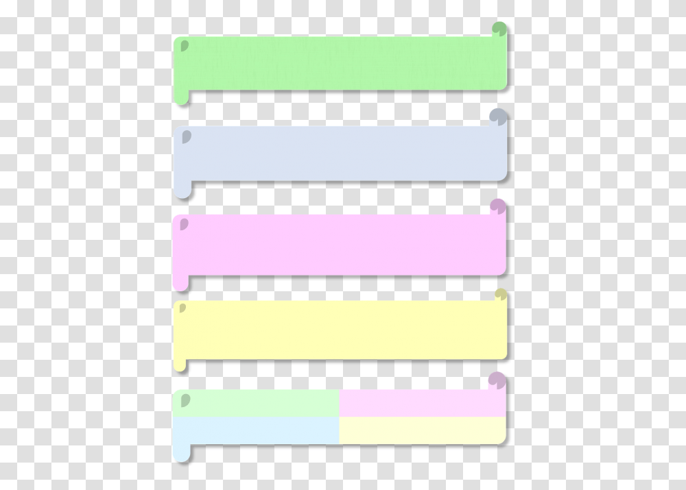 Pastel 3d Scrolls, Cutlery, Word, Label Transparent Png