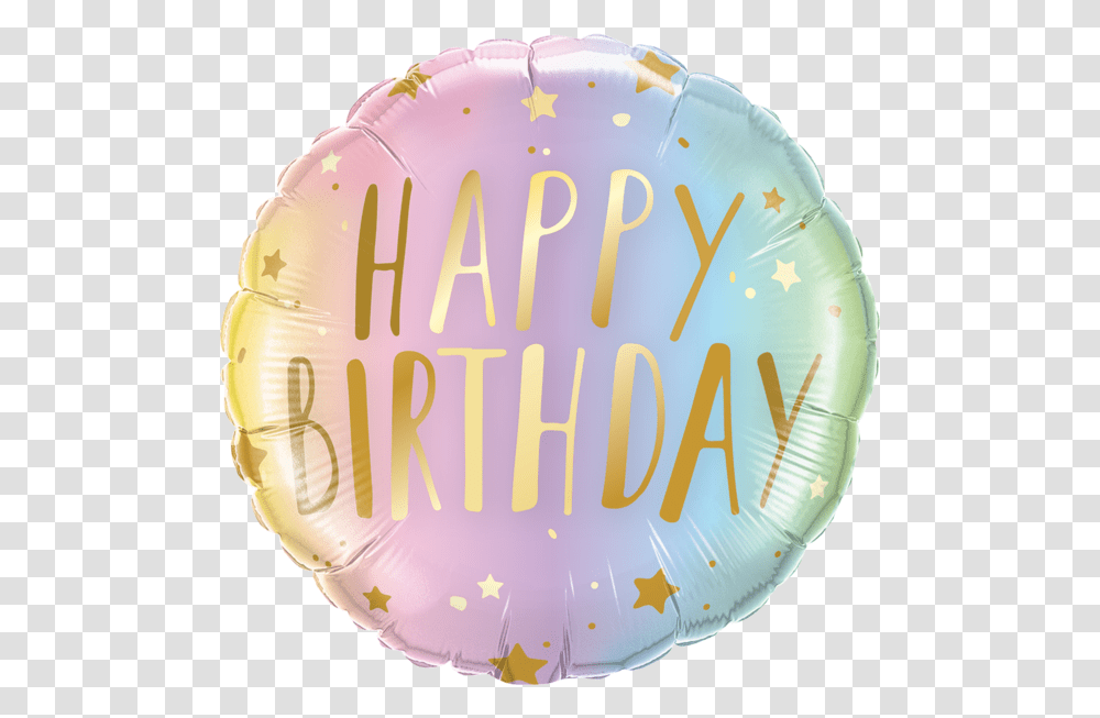 Pastel Balloons Happy Birthday Helium Pastel Balloons, Birthday Cake, Dessert, Food Transparent Png