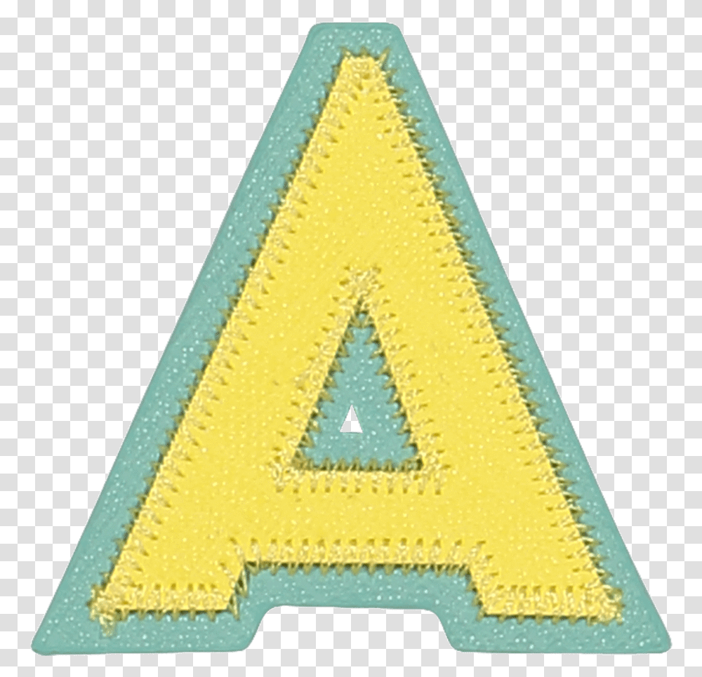 Pastel Block Letter Patches Triangle, Rug Transparent Png