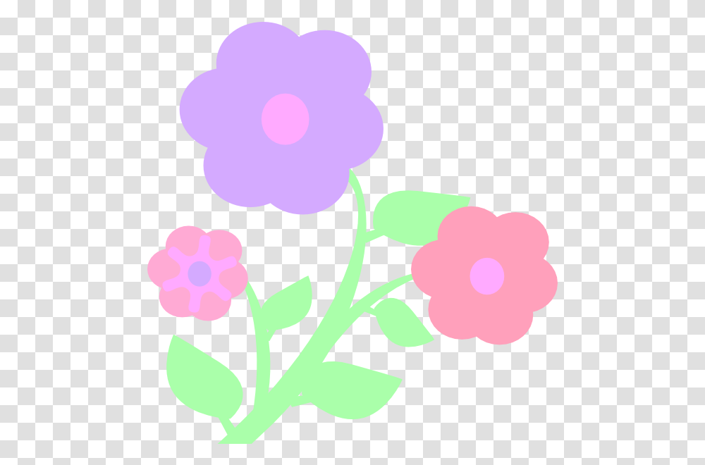 Pastel Cartoon 2 Image Flower Clipart Pastel, Plant, Petal, Leaf, Graphics Transparent Png
