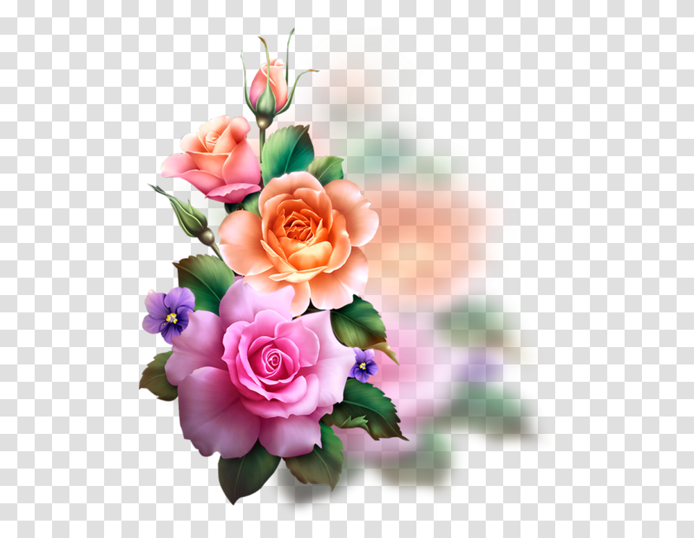 Pastel Flowers Images Collection Rose Flower, Graphics, Art, Floral Design, Pattern Transparent Png
