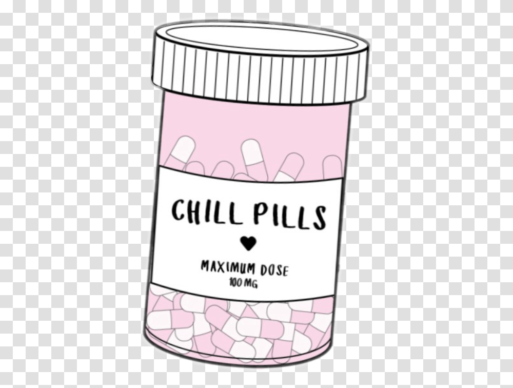 Pastel Goth Aesthetic Pill Bottle, Label, Food, Sweets Transparent Png