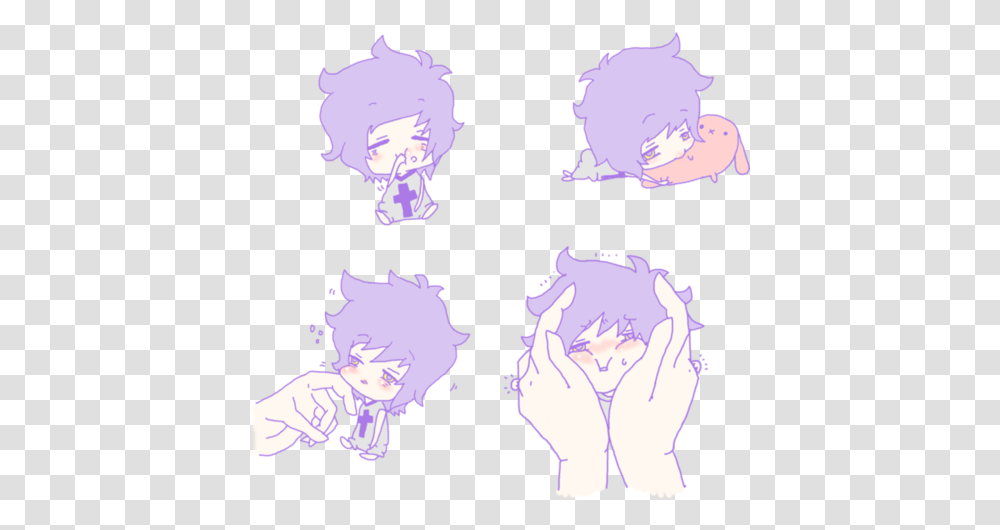 Pastel Goth Boy Chibi, Person, Human, Stain, Silhouette Transparent Png