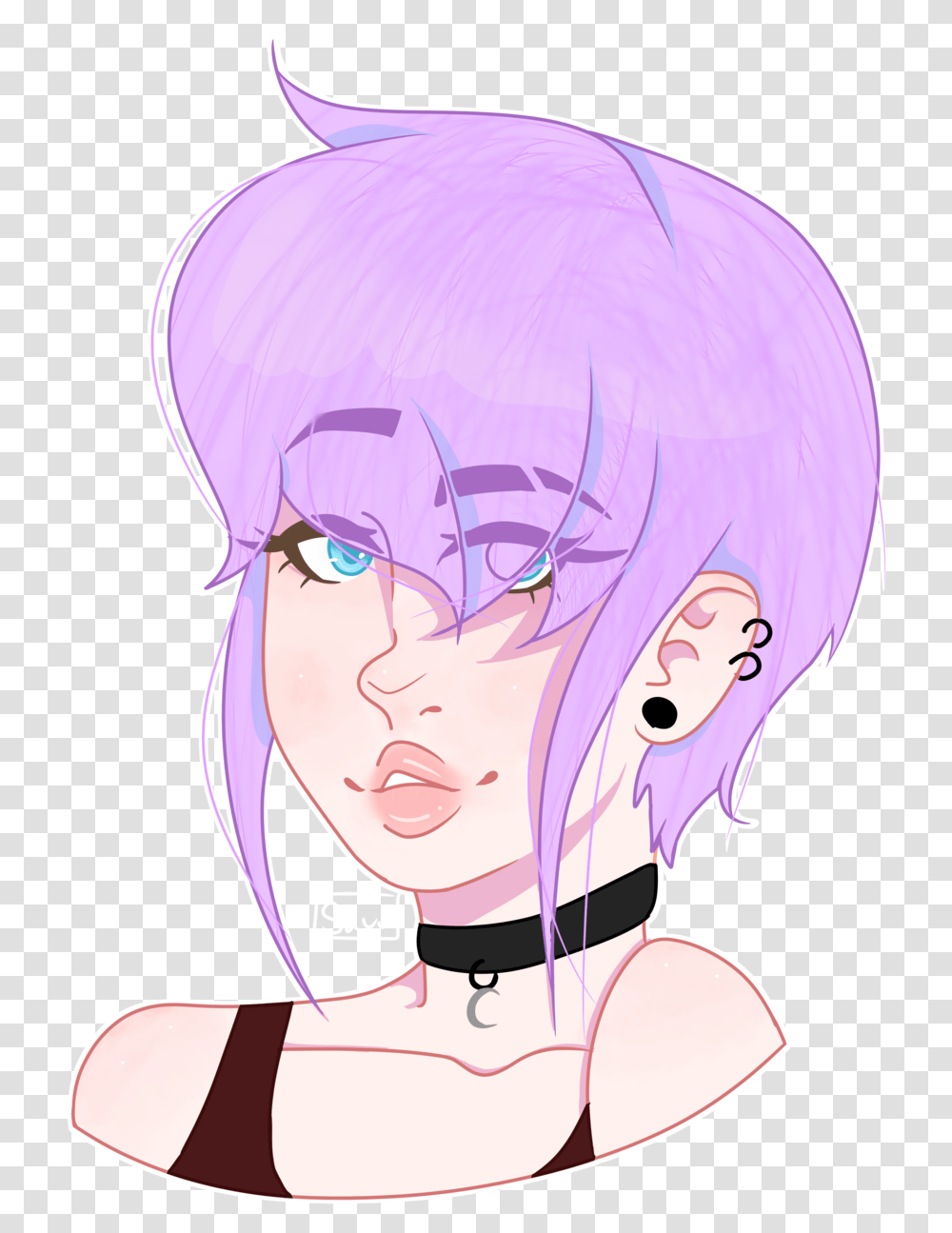 Pastel Goth Gf Cartoon, Comics, Book, Head, Face Transparent Png