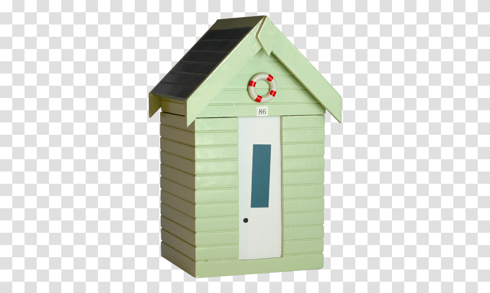 Pastel Green Beachhut Shed, Mailbox, Letterbox, Dog House, Den Transparent Png