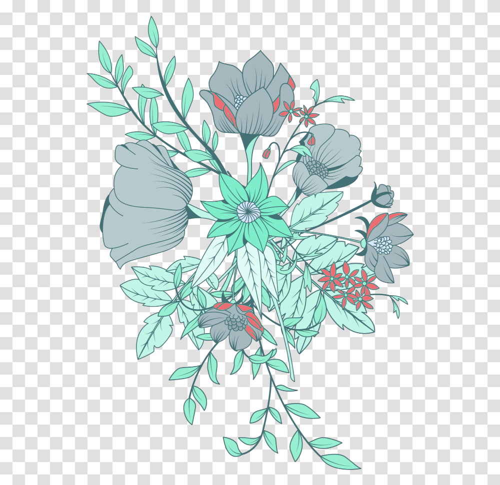 Pastel Green Flowers Image Flower, Graphics, Art, Floral Design, Pattern Transparent Png