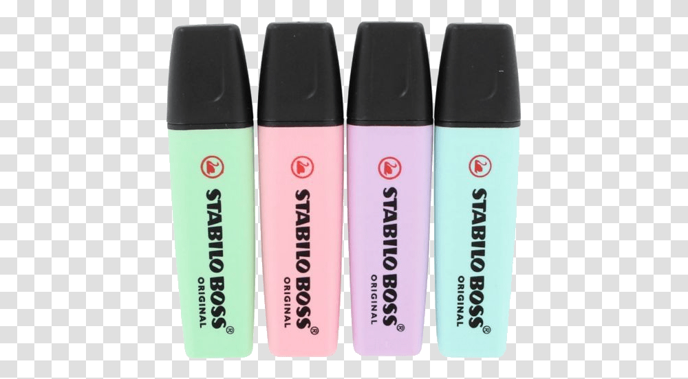Pastel Highlighters Uploaded Stabilo Boss, Marker, Cosmetics Transparent Png