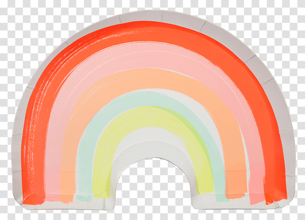 Pastel Neon Rainbow Paper Plates By Meri Plate, Architecture, Building, Graphics, Art Transparent Png