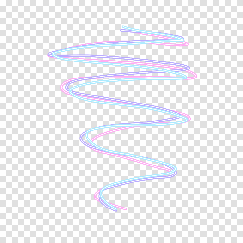Pastel Neon Spiral Pink Blue Purpl Spiral, Coil, Wire Transparent Png