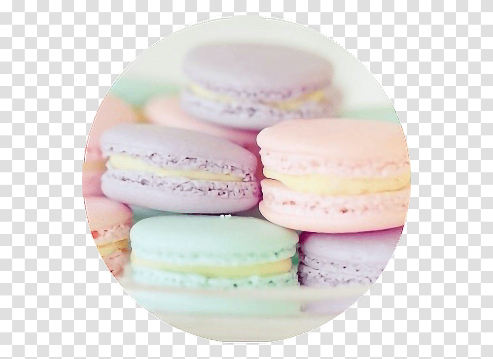 Pastel Pastelcolors Sweets Treats Circle Cotton Aesthetic Pastel Macarons, Food, Confectionery, Cream, Dessert Transparent Png