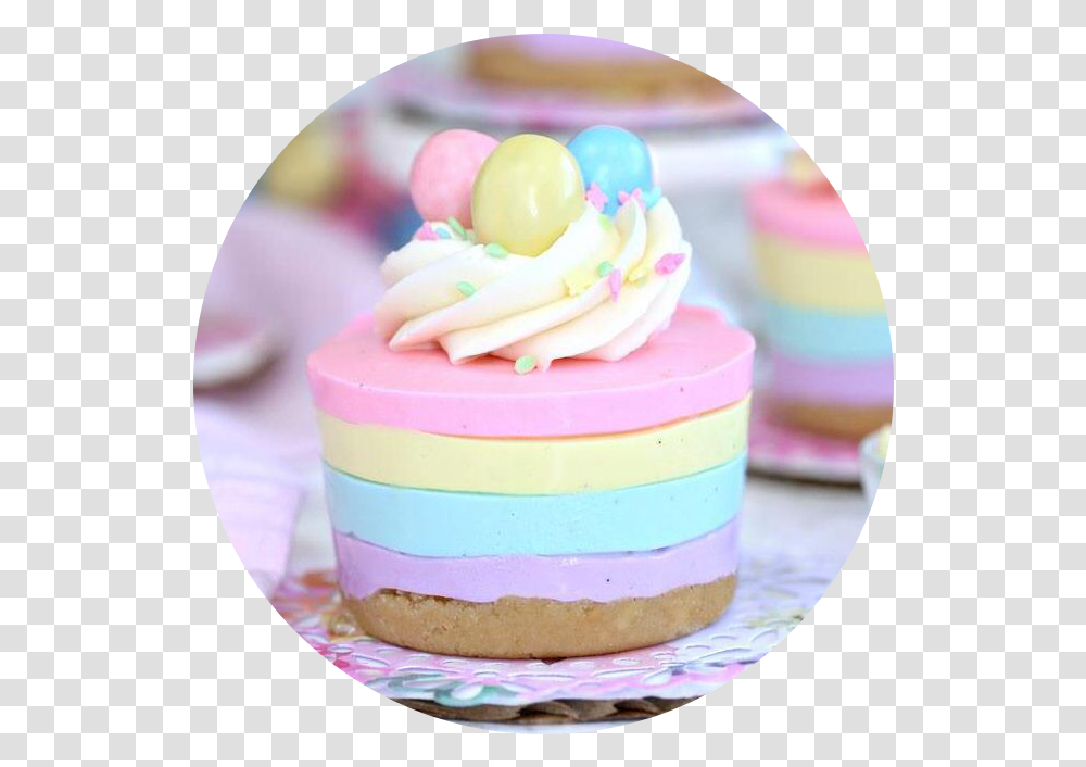 Pastel Pastelcolors Sweets Treats Circle Cotton Sweet Desserts Pastel Colors, Birthday Cake, Food, Cupcake, Cream Transparent Png